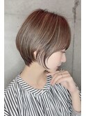 10代20代30代40代50代　前髪　ひし形ショートボブ　藤沢