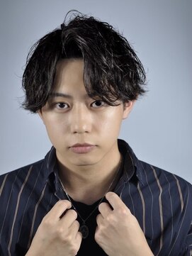 ヒロギンザ 新橋店(HIRO GINZA) センターパートパーマ