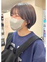 ソソ(soso)&nbsp;【soso 伊勢田】丸みショート×ブラウンカラー【横浜/ブリーチ】