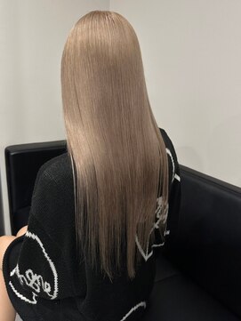 ベレーザ 渋谷(BELEZA) 6914シルキーベージュハイライトグラデーションハイトーンカラー