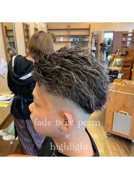 シェロヘア(cielo HAIR) フェード×ツイスパハイライト