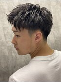 ツーブロックショート