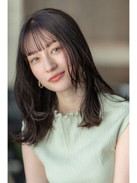 エースハバナ 渋谷(1 HAVANA) 大人かわいい/20代30代/バングカット/ダークオリーブ