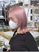ホワイトピンク/髪質改善/ダブルカラー/ケアブリーチ/20代