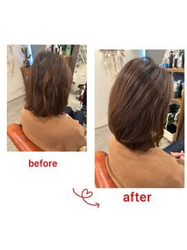 グリーンルーム(GREEN ROOM) 【人気No.1】髪修復！ハリコシ艶カラー＆カットコース