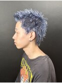 スパイキーショート ブルーシルバー