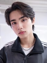 ハバナ 渋谷(HAVANA)&nbsp;アッシュブラックマッシュパーマ刈り上げツーブロック