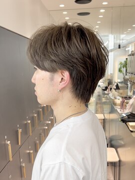 ロンドシエル 横浜(Lond ciel) メンズ毛流れセンターパート/ブラウンカラー◎