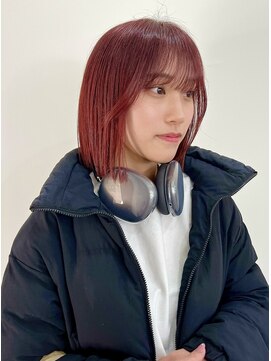 サクラ オモテサンドウ(SAKURA) ボルドーカラー/ブリーチカラー