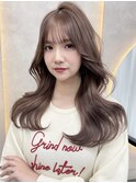 シルキーベージュ/韓国レイヤーカット/レイヤーカット/Wカラー