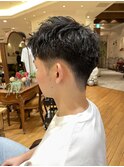 ▼フェザーショート/メンズカット/ツーブロック/ビジネスマン