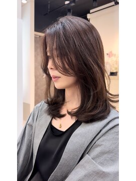 カラ フクオカ(Cara FUKUOKA) 【ショコラブラウン&ミディアムレイヤー】《福岡暗髪カラー》