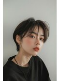 ショート/ボブ/シースルーバング/似合わせ/【lana hair新宿】