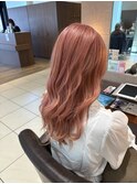 くびれヘア/アプリコットオレンジ/ハイライトカラー/佐倉