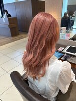 ヘアーウィーヴ 佐倉店(hair Weve)&nbsp;くびれヘア/アプリコットオレンジ/ハイライトカラー/佐倉