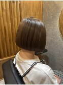 首元すっきり大人可愛いミニボブスタイル
