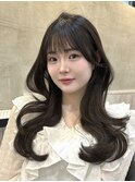 韓国風/レイヤー/小顔/前髪カット/髪質改善/グレージュ/透明感