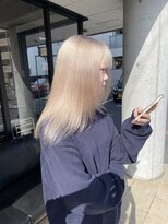 髪屋 紬 ミルクティーベージュ/ホワイトベージュ/ダブルカラー/韓国