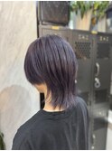 ウルフカット/ダークラベンダー