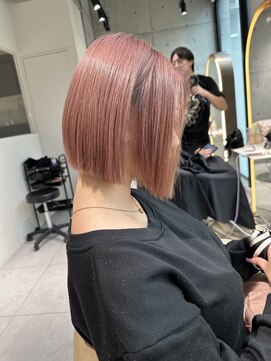 ロンドルピナス 小倉(Lond Lupinus) ミディアムヘア暗めカラー/デザインカラー/フェイスフレーミング