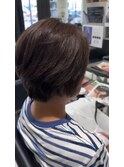 美シルエットくびれレイヤークールショートショートボブヘア