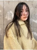 ハイレイヤー/ミディアム・ロングレイヤー/顔周り・フェイス20代