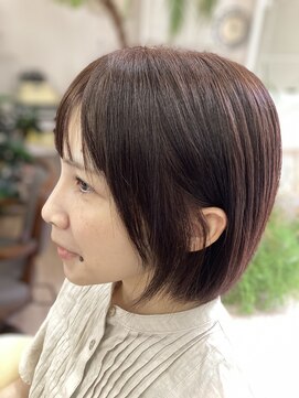 ヘアーアンドメイク フラット ヒルズ(Hair&Make FLAT HILLS) 耳掛けレイヤーボブ