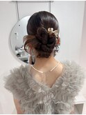 カチモリヘア/タイトヘア/お呼ばれヘア/結婚式/名古屋ヘアセット