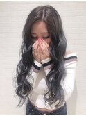 ゆるふわロング × グレーアッシュ