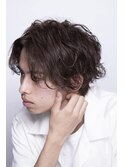【FELIZA奏の杜】センターパート無造作パーマ