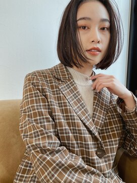 ノンダメージサロン ステラバイボヌール(Stella by Bonheur) stylist大山）フレンチボブ◎ショコラブラウン