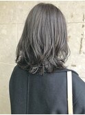 【三ツ井純】透明感カラー スモーキーグレージュ レイヤーカット