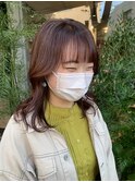 派手すぎない!ビタミンカラー × くびれヘア