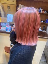 ジェイポイント ヘア クリニカ(J:POINT Hair CLINICA) highlights apricot × beige（OLAPLEX)