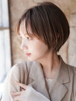 カライング(ing)&nbsp;大人可愛い20代30代40代黒髪前下がりショートボブ丸みショート◎