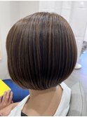 ハイライトナチュラルボブ