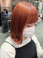 ドゥーア 代官山(Door) #切りっぱなしボブ#オレンジヘア◎20代30代40代50代