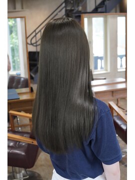 アリー 原宿 表参道(ALLY) ブリーチなしオリーブグレージュ10代/20代