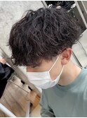 波巻きスパイラルパーマメンズマッシュパーマツイストパーマ