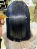 アズール 草加(azule) 髪質改善カラー　アッシュブラック　 ツヤ髪スタイル [草加駅]