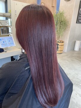 グレープバイン 港南台(GRAPEVINES) カシスレッド／ストレート／ハイトーンカラー