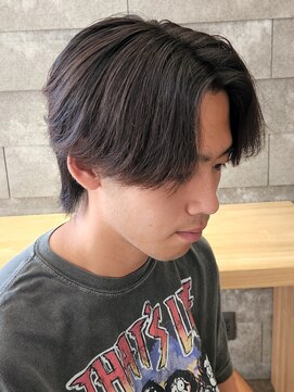 ニアウ 伊勢崎連取店(Niau) センターパートウルフニュアンスパーマナチュラル