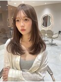 ザクザクレイヤーカット巻き方簡単ミディアムロング韓国渋谷