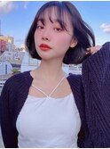内巻きタンバルモリ/タッセルカット/内巻きボブ/レイヤーボブ