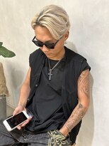 フォト 新宿(foto)&nbsp;メンズセンターパートかきあげハイトーンカラー新宿