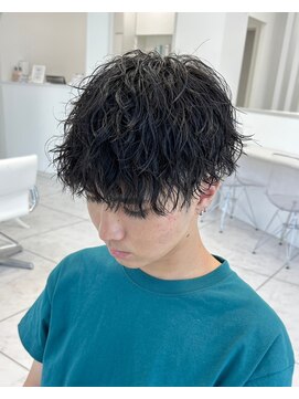 エース 名駅店(Ace) 波巻きスパイラルパーマメンズマッシュツイストスパイラルパーマ