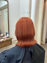 アジールヘア 北千住駅西口店(agir hair)&nbsp;オレンジカラー　暖色カラー