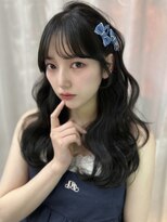 ボタン テンジン(VOTAN tenjin)&nbsp;[votanふうか]オリーブカラー/顔周りカット/天神韓国ヘア