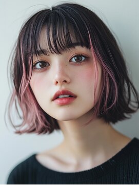 ロディーナコク 大口 新子安(rodina.coc) イメチェン♪ピンクフェイスフレーミング×外ハネボブ/韓国/学割