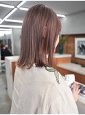 ミルクティーベージュ　くすみベージュ　柔らかカラー　艶カラー